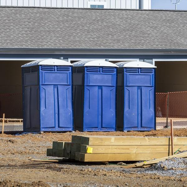 Heavy-duty construction site porta potty in Oakley, California